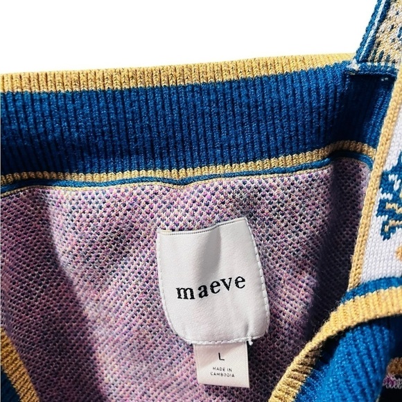 Anthropologie Maeve Square Neck Crop Sweater Tank Size Large Boho Sleeveless - Picture 5 of 6